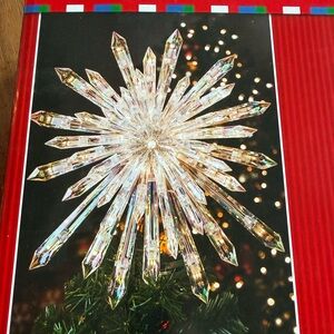 Crystal Starburst Holiday Tree Topper